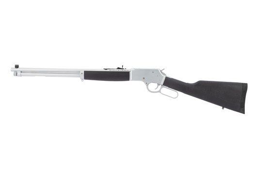 Henry lever action 357 magnum rifle features a coated stock